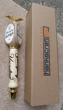 Yuengling Bock German Style Beer Tap Handle NEW IN BOX Gold Eagle On Top Wood PA picture
