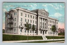 Kansas City MO, Christian Hospital, Vintage Missouri c1923 Postcard picture