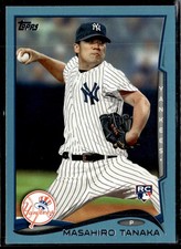 2014 Topps Masahiro Tanaka Blue RC HSC picture