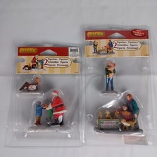 Lemax Christmas Puppies Kittens Figures  Holiday Village #22051 #22045 LOT of 2 picture