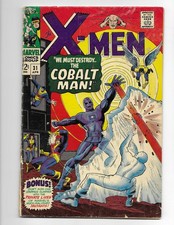 X-Men 31 1967 Marvel Comics VG- 3.5 1st App Cobalt Man Marvel Girl Cyclops Beast picture