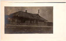 Clermont Pennsylvania Railroad Depot PA Train Station 1900s RPPC Postcard #2 picture