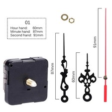 Silent Quartz Clock Movement Mechanism DIY Wall Repair Kit Long Shaft with Hand. picture
