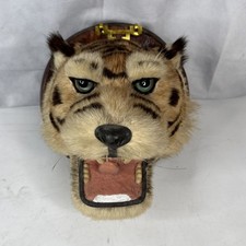 Vintage Faux Taxidermy Tiger Wall Mount Head Asian Dojo Decor picture