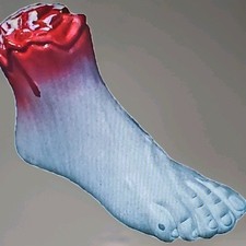 Halloween Severed Realistic Bloody Life Size Zombie Foot Haunted House Prop picture