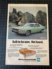 Vintage 1970s Plymouth Sateillite Print Ad picture