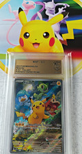 Pokemon Pikachu SVP 027 EN GSG 9 Mint Pokemon Center Stamped Full Art Slab picture