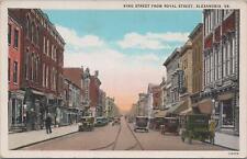 Postcard King Street From Royal Street Alexandria VA  picture