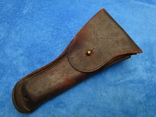 ORIGINAL VINTAGE WW2 US MILITARY COLT 1911 PISTOL HOLSTER MAKER WALSH 44 picture