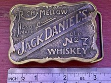 Vintage Jack Daniel’s Belt Buckle, Old No. 7 Rich Mellow, whiskey picture
