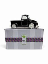 RETIRED Scentsy Retro Black Truck Wax Warmer – Vintage Ceramic RARE New In Box picture