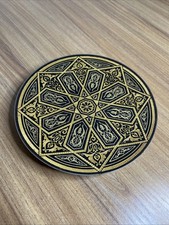 Hand-Made Toledo Damascene Gold Inlay Plate – 5 1/2” – Spain – Artisan Metalwork picture