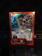 2023 Topps Chrome Update Michael Brantley AC-MBR Auto True Red /5 Houston Astros picture