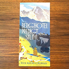 Heinrich Berann Vintage Travel Brochure of Berghotel Alpine Germany 1930's? picture