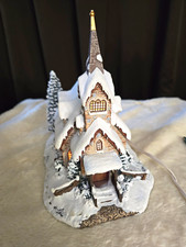 Vintage Hawthorne Village Thomas Kinkade Light of Hope Church House Christmas picture