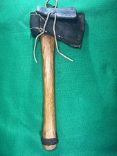 vtg 1920s kelly hatchet Charleston WV w/folk-art sheath custom rafter nice tool picture