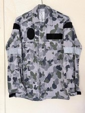 Vintage Royal Australian Navy DPNU camo shirt jacket reflective L picture