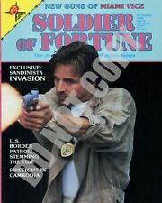1986 Don Johnson Miami Vice TV Show Cover Soldier of Fortune Magazine 8x10 Photo picture