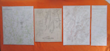 4 1885 & 1983 Civil War Map Prints of Battlefield of Gettysburg & Vicinity, 1863 picture