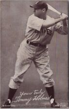 Vintage 1940s BASEBALL Arcade Card TOMMY HOLMES Outfielder / Boston Braves picture