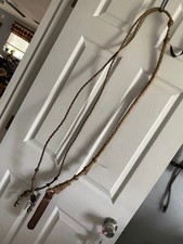 Primitive Vintage Rawhide Braided Romal Reins western tack SHIPS FOR FREE picture