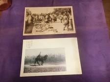 Two Manchurian Customs  Ling Farmer'S Trip Pre-War Camel Ride At Antique Market picture