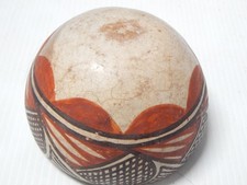 ANTIQUE c1920s ISLETA PUEBLO INDIAN FOOD BOWL - EARLY CLASSIC DESIGN picture