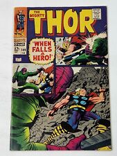 The Mighty Thor 149 Origin Black Bolt & Inhumans Kirby Lee Marvel Silver 1968 picture