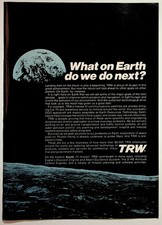 TRW Apollo 11 Moon Landing Space Ad Vintage 1969 Magazine Ephemera Earth picture