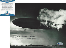 MARGE THIELKE 1937 HINDENBURG DISASTER WITNESS SIGNED 8x10 PHOTO C BECKETT COA picture