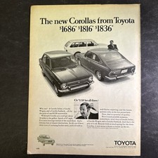 1969 TOYOTA COROLLA Print Ad • Original • 1960s  ADV35 picture