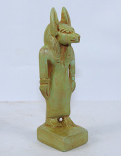 Unique Pharaoh Ancient Egyptian Civilization For Anubis Horus Son Stone Statue picture