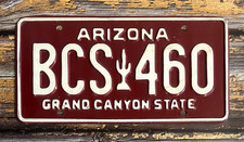 1990s Arizona Automobile License Plate Grand Canyon State BCS 460 picture