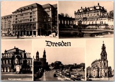 Dresden Germany Landmarks and Buildings C.1950s Sepia Tone Vintage Postcard picture