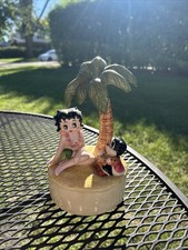 VTG Betty Boop w/ Dog Playing Guitar Music Box Vandor made in Japan HTF Works picture