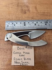 Rare DAVID BOYE TWEEZERLOCK Mini Folder Knife 440C Stainless 4.5