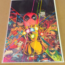 Deadpool vs Batman #1 Variant Virgin 1:50 Ratio Cover by Dauterman RARE picture