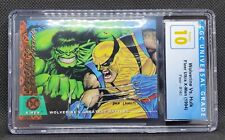 1994 Fleer Ultra X-Men #140 Wolverine vs Hulk *PRISTINE 10 CGC* picture