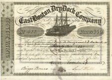 East Boston Dry Dock Co. - Stock Certificate - Shipping Stocks picture