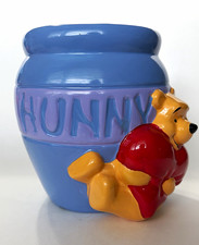 FTD Inc. Disney Winnie the Pooh Hunny Cookie Jar Blue Purple picture