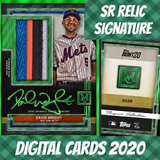 2020 Topps Colorful Digital David Wright Museum S/2 Green Framed Signature Relic picture