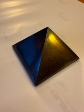 Polished shungite pyramid 100mm 3.94 inches picture