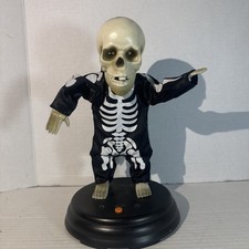 GEMMY Grave Raver Dancing Skeleton Lights Halloween Animated Works “Hey Baby” picture