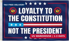 No Kings Protest Flag 3x5FT Loyalty To Constitution Not A King Banner picture