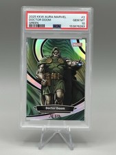 Up for sale is a highly collectible 2025 Kakawow Aura Marvel Doctor Doom Green, picture