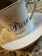 Vintage The Pierre Hotel NYC Demitasse Cup & Saucer, Seymour Mann Inc China picture