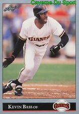 1992 KEVIN BASS SAN FRANCISCO GIANTS BASEBALL CARD LEAF picture