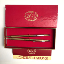 Vintage Avon President's Club Candidates Pen & Pencil Set New Old Stock picture