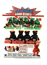 1998 PRINT AD ART - Salvino's Bamm Beano's Mark Mcgwire Sammy Sosa MLB Beanies picture