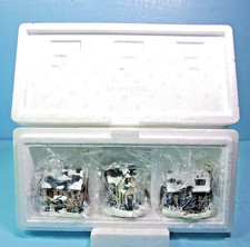 THOMAS KINKADE WINTER MEMORIES ILLUMINATED ORNAMENT BRADFORD EXCHANGE SET 12 COA picture